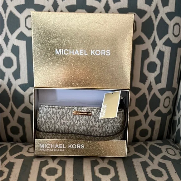 Michael Kors | Bags | Michael Kors Monogram Belt Bag In Gray  display picture 2